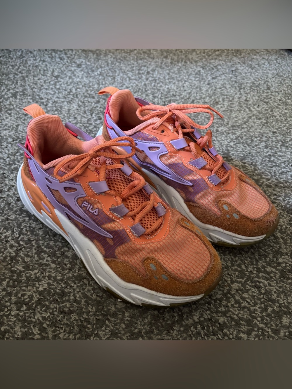 Fila Women’s Ray Tracer Evo in orange and purple